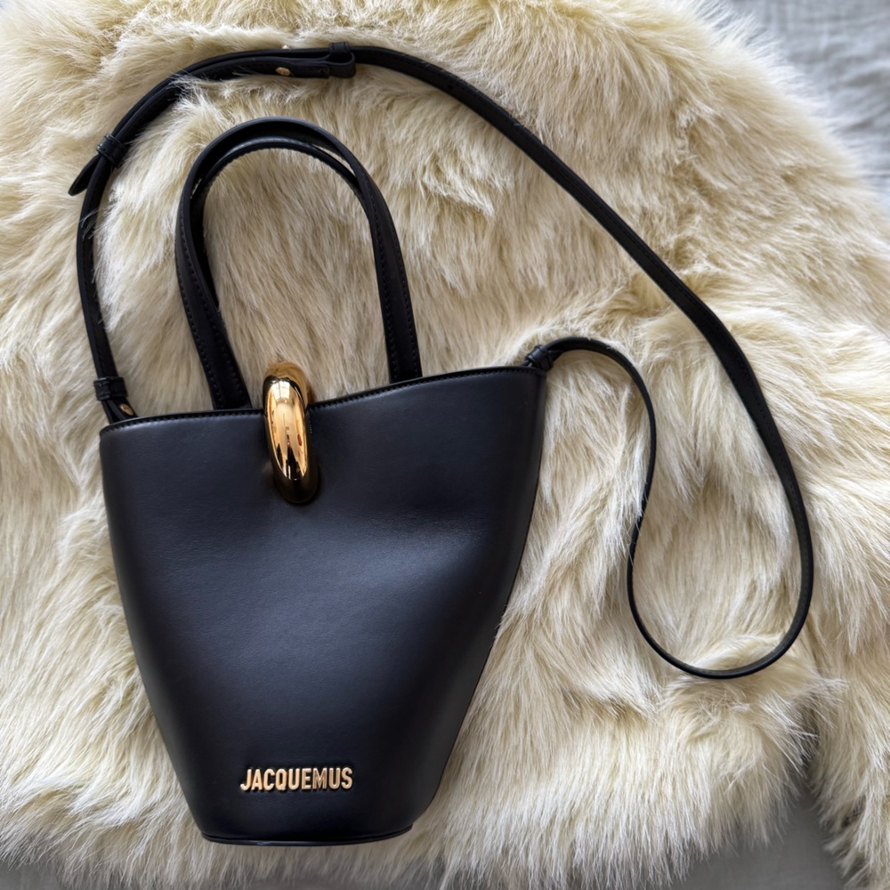JACQUEMUS black La Casa ‘Le Petit Bambola’ tote